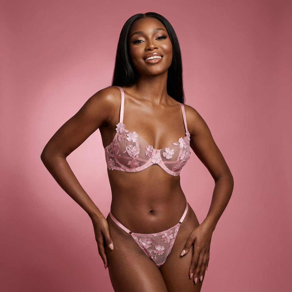 Daisy Flower Lingerie Set