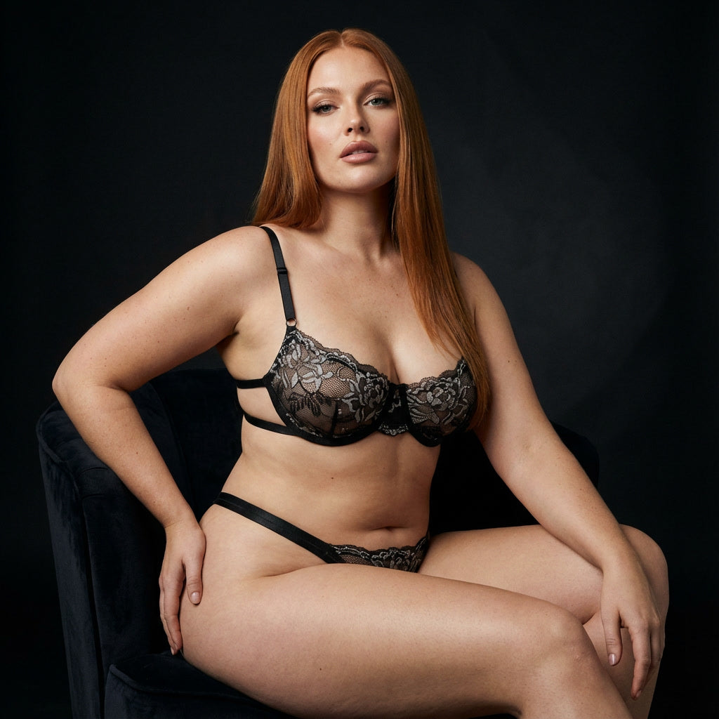 Black N' White Lingerie Set