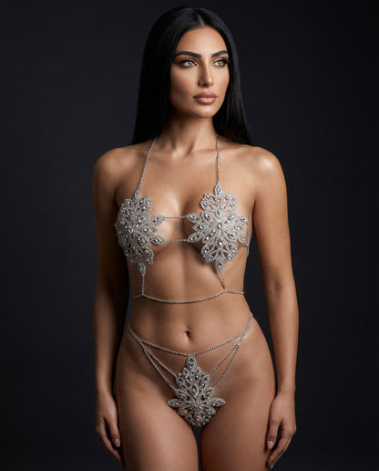 Icon Rhinestone Lingerie Set