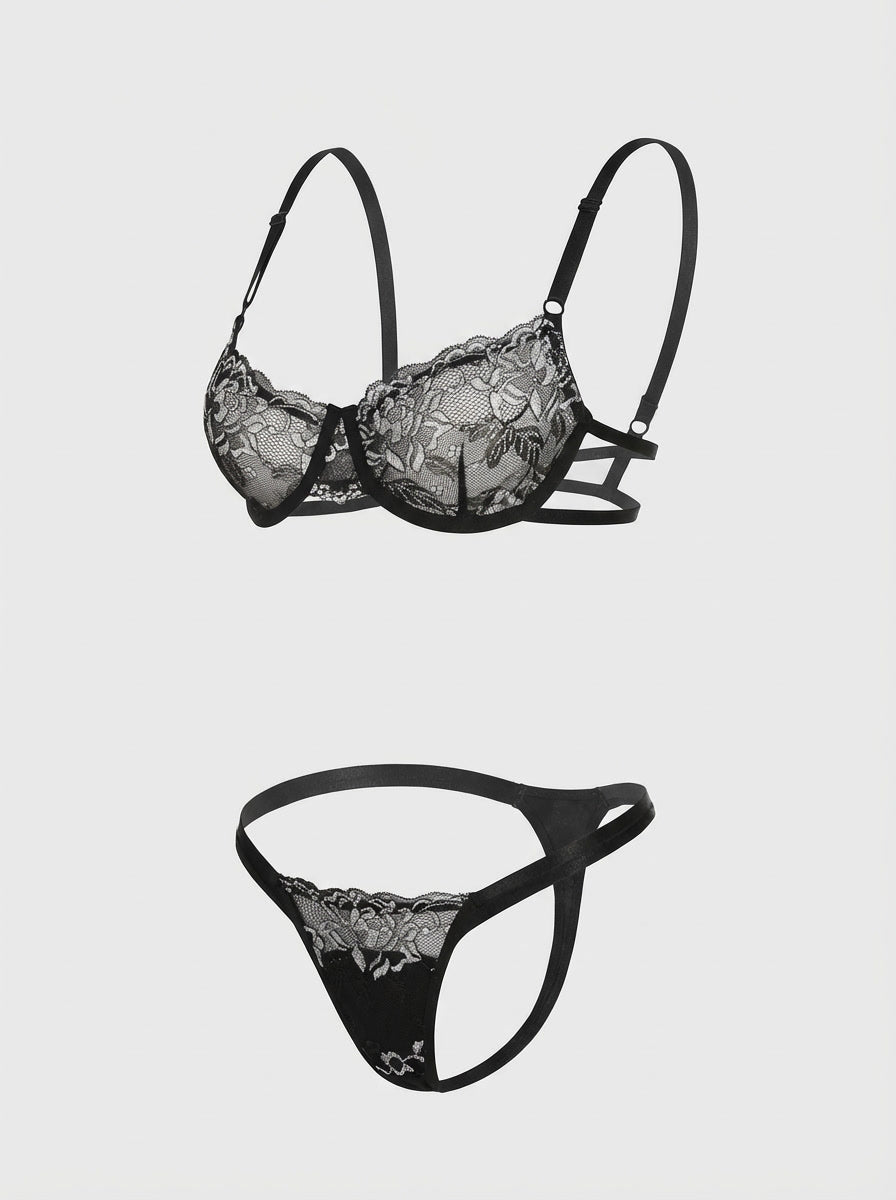 Black N' White Lingerie Set