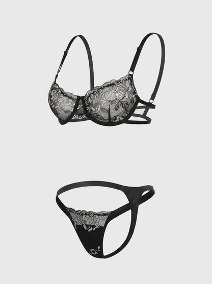 Black N' White Lingerie Set