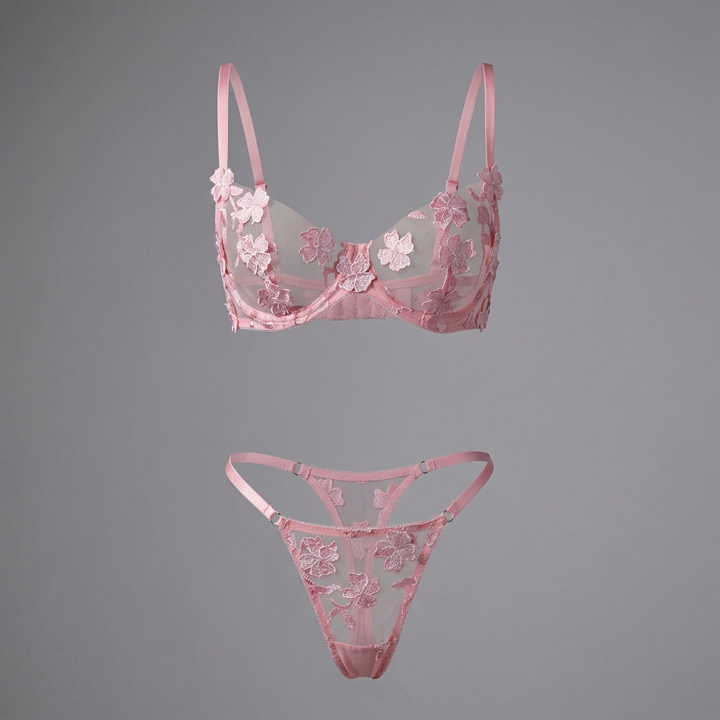 Daisy Flower Lingerie Set